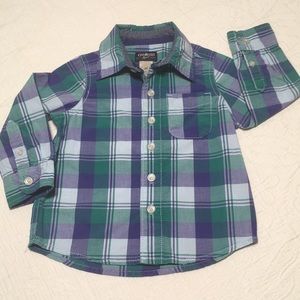 2T (4/$20) OshKosh Plaid Button-Down